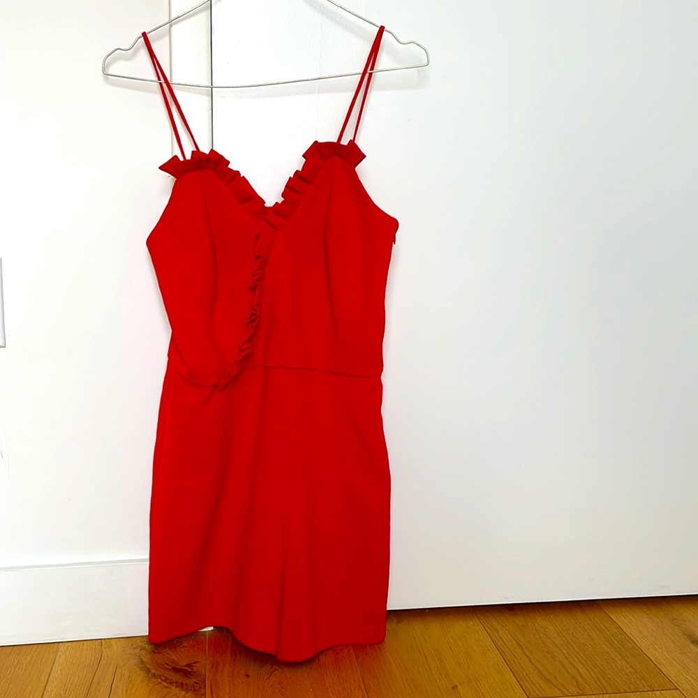 ba&sh red combishort / unitard